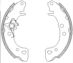 zadní brzdové čelisti citroen,peugeot,4241.e7,remsa