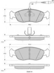 PŘEDNÍ BRZDOVÉ DESTIČKY citroen,peugeot,TRW