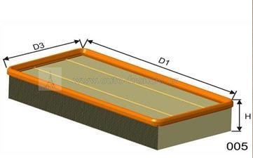 vzduchový filtr peugeot 206,307 1.4 16V,citroen c4 1.4 16V,fparts