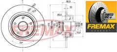 zadní brzdový kotouč s ložiskem renault,7701207898,FREMAX
