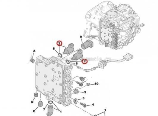 VENTIL AUTOMATICKÉ PŘEVODOVKY DP0 ,renault,7701208174-alternativní výrobce