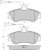 PŘEDNÍ BRZDOVÉ DESTIČKY citroen,peugeot,FPARTS