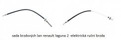 brzdová lana pro elektronickou ruční brzdu renault laguna 2