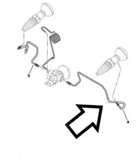 5270qs hydraulické potrubí citroen c5 levá zadní