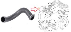hadice sání turba citroen c5,peugeot 407,1.6 hdi,0382ej*,FPARTS