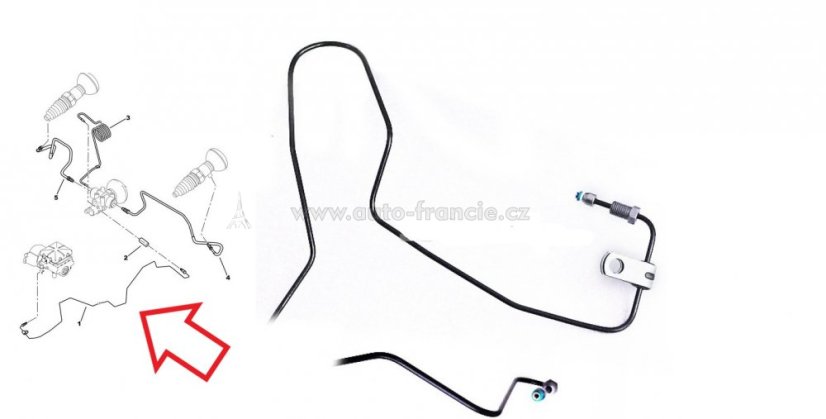 5270rl vedení hydrauliky citroen c5