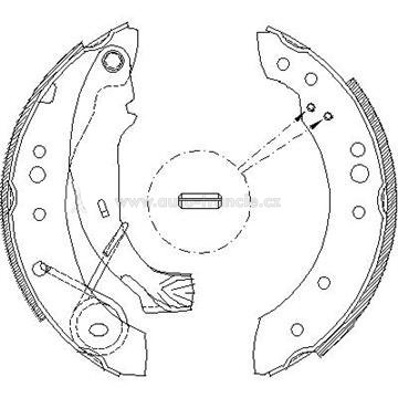 zadní brzdové čelisti peugeot,citroen,4241L0,fparts