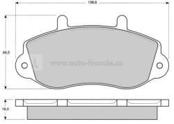 přední brzdové destičky renault master,7701205294,ferodo