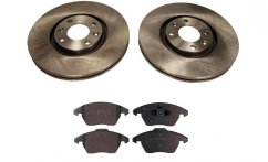 brzdové kotouče a destičky přední peugeot 308,5008,3008,307,208,207 citroen c4 ds4sada fparts-