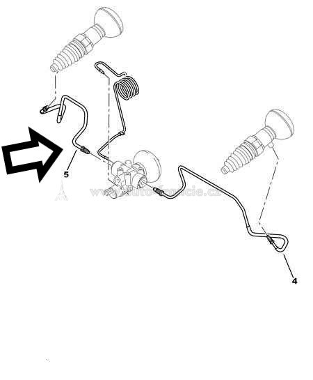 5270qq hydraulické potrubí citroen c5 pravá zadní