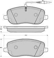 přední brzdové destičky citroen,peugeot,4252.20,brembo p23090