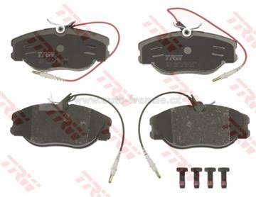 PŘEDNÍ BRZDOVÉ DESTIČKY citroen,peugeot TRW GDB1148