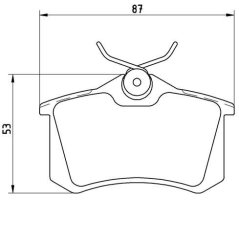 zadní brzdové destičky citroen,peugeot,4254.41,remsa 026350