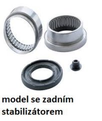 SADA LOŽISEK ZADNÍ NÁPRAVY PEUGEOT 206 ,se středovým stabilizátorem,FPARTS