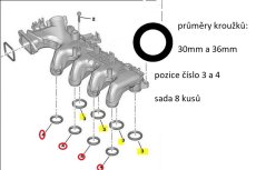těsnění sacího potrubí citroen,peugeot,1.6 hdi,0348.r4,0348r4