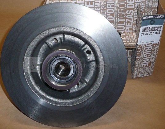 zadní brzdový kotouč s ložiskem,renault,7701207823,original