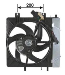 ventilátor chladiče motoru citroen c2,c3,peugeot 1007,1523h3*,FPARTS
