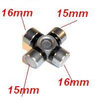 OPRAVNÝ KŘÍŽ SLOUPKU ŘÍZENÍ citroen,peugeot 15x16mm