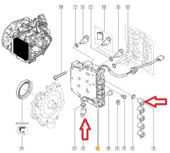 VENTIL AUTOMATICKÉ PŘEVODOVKY DP0 ,renault,7700102977