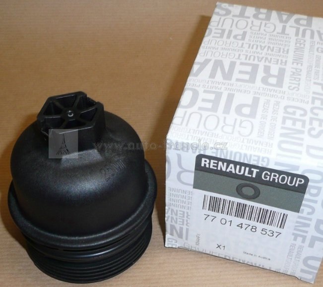 víko obalu olejového filtru renault2.0 dci,2,5 dci,2.3 dci,7701476503,7701478537