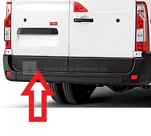 ZADNÍ PLASTOVÁ LIŠTA, renault master,opel movano b,nissan ,levé dveře