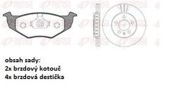 přední brzdová sada vw,seat,remsa 860906