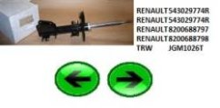 PŘEDNÍ TLUMIČ PÉROVÁNÍ RENAULT MASTER IV 2.3 DCI,543029774r,originální díl