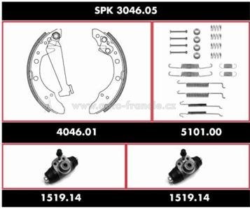 sada brzdových čelistí škoda fabia,vw,seat,audi,remsa