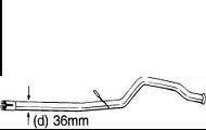 opravný díl výfuku peugeot 206,36mm,FPARTS