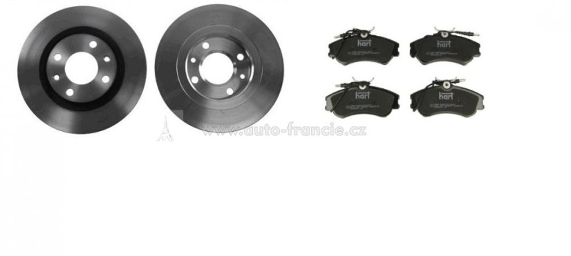 brzdové kotouče a destičky citroen berlingo,xsara,peugeot partner,306