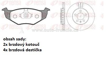 přední brzdová sada vw,seat,remsa 860906