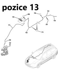 hadička ostřikovače citroen c5 combi x7 zadní