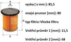 palivový filtr citroen,peugeot,1606451188,FPARTS
