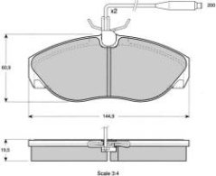 PŘEDNÍ BRZDOVÉ DESTIČKY FERODO