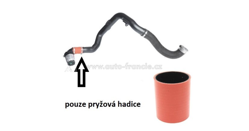 8200730589 hadice turbodmychadla renault master 2.3 dci,opel,nissan-pouze pryžová hadice