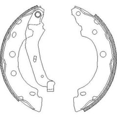 zadní brzdové čelisti renault kangoo,7701205523,trw gs8650