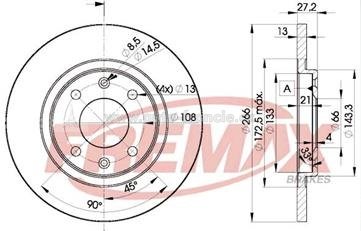brzdový kotouč bd4692,4246r4 citroen,peugeot