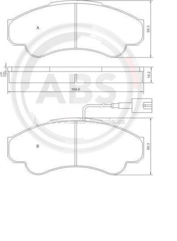 přední brzdové desky boxer,jumper,ducato,A.B.S.