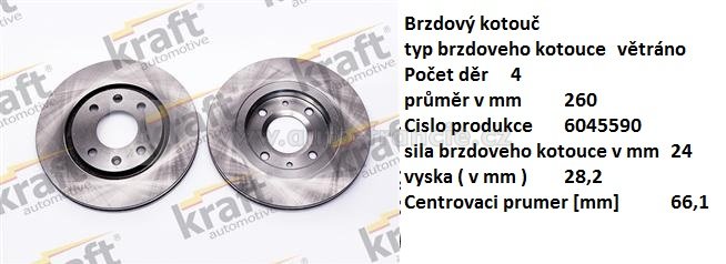 přední brzdový kotouč peugeot 406,4246.L9*,FPARTS