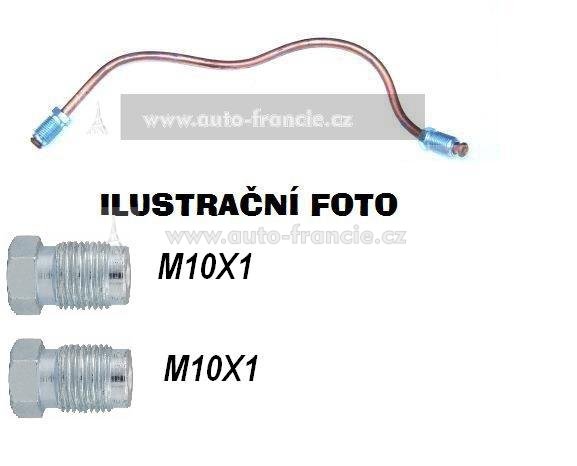 brzdová trubka 200 mm měděná