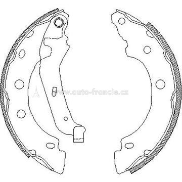 zadní brzdové čelisti renault kangoo,7701205523,trw gs8650
