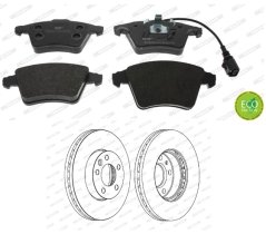 brzdy vw transporter T5,T6,PŘEDNÍ BRZDOVÁ SADA