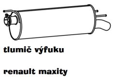 TLUMIČ VÝFUKU RENAULT MAXITY