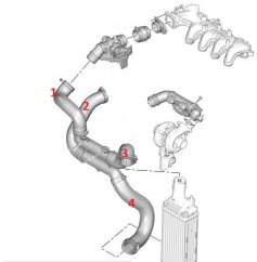hadice sání peugeot 407,citroen c5,1.6 hdi
