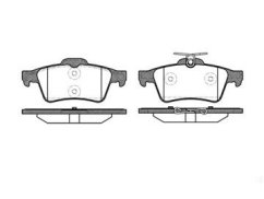 zadní brzdové destičky citroen,peugeot,renault,remsa 084220