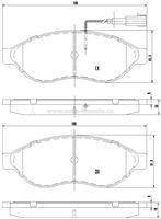 brzdové destičky jumper,boxer,4253.56*,TRW
