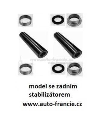 opravná sada zadní nápravy peugeot 206,206sw,se středovým stabilizátorem