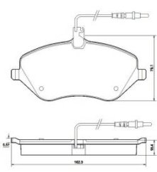 PŘEDNÍ BRZDOVÉ DESTIČKY PEUGEOT 407/407SW meyle