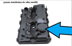 membrána víka ventilů citroen peugeot 2.2 hdi