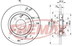 brzdový kotouč bd4692,4246r4 citroen,peugeot
